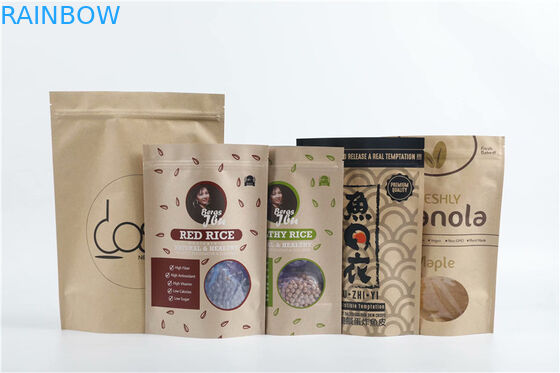 Customized Printed Food 100 Mircon Plastic Pouches Packaging
