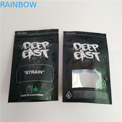 3.5g 7g 14g Holographic Film Stand Up Pouch Packaging