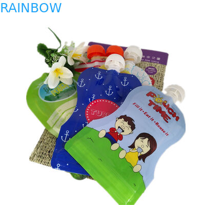 Gravure Printing Reusable Food Packaging Liquid Squeeze Pouch