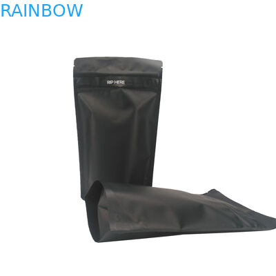 Black Matte Double Zipper CMYK Plastic Pouches Packaging