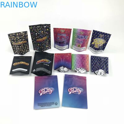 Sample Free customized Child Proof Sachets Medical Yummy Doypack Stand Up Pouch With Double Zippers