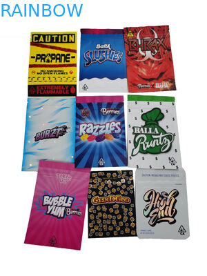 Sample Free customized Child Proof Sachets Medical Yummy Doypack Stand Up Pouch With Double Zippers