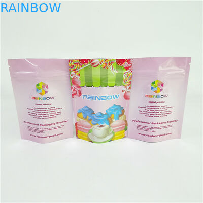 3.5g Cookies Bag Small Size  Stand Up Pouch With Transparent Bottom