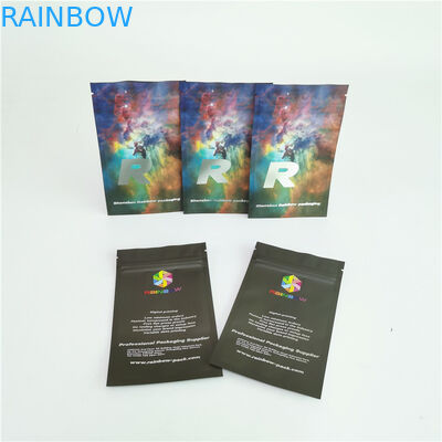 Smell Proof Flat Plastic Pouches Packaging  Sachets For Pills Packaging
