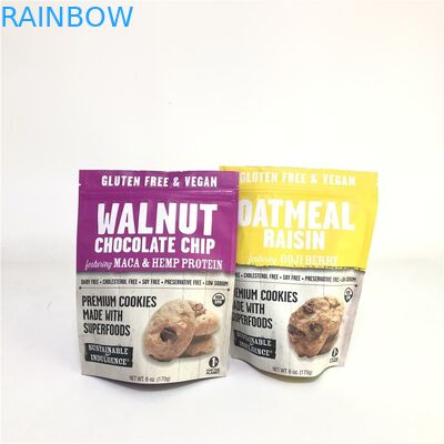 Customized Stand Up Food Grade Cookie Nut Cashew Packaging Bag Food Mylar Bag