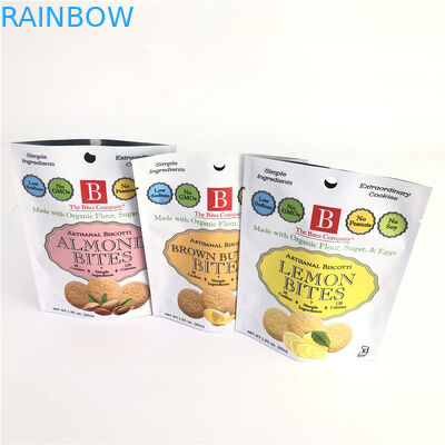 Customized Stand Up Food Grade Cookie Nut Cashew Packaging Bag Food Mylar Bag