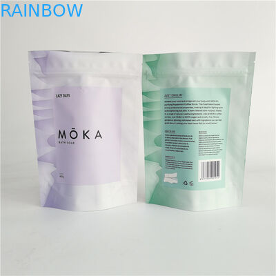Stand Up  Pouch Body Scrub Packaging Bag For Bath Salt With Foil Inside