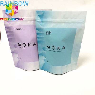 Custom printed stand up pouch packaging chips packaging bags aluminum foil body scrub bag