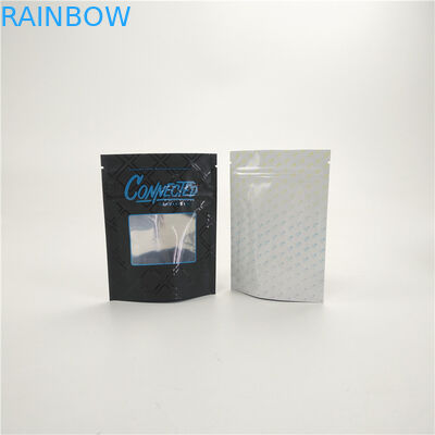 Sample free customized child  proof CBD bags runtz jungle cookies medicine pouch with window