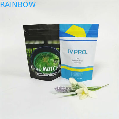 skincare packaging bag/hologram foil stand up bath salt packaging with window