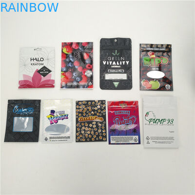 Child  proof bags customized plastic bags for CBD bags runtz jungle cookies medicine pouch with window