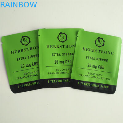 20mg medical marijuana packaging bag mylar foil pouch disposable small CBD patches