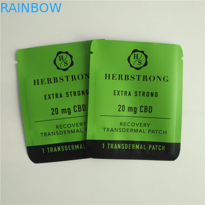 20mg medical marijuana packaging bag mylar foil pouch disposable small CBD patches