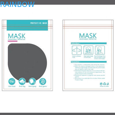 Factory direct sale  custom printing logo mask bag resealable plastic pouch N95/KF94 packaging bag for mask