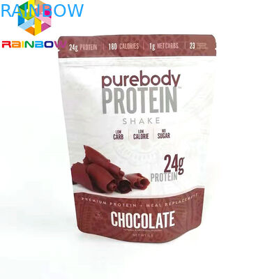 Resealable stand up  bags for food/powder custom printed matt finishing packaging pouch bag