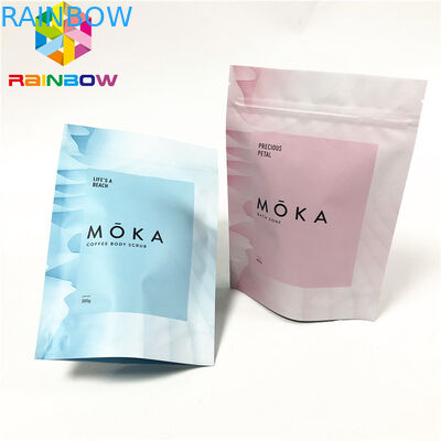 Laminated foil stand up bags with custom printing  pouch for snack/body scrub customized packaging bags