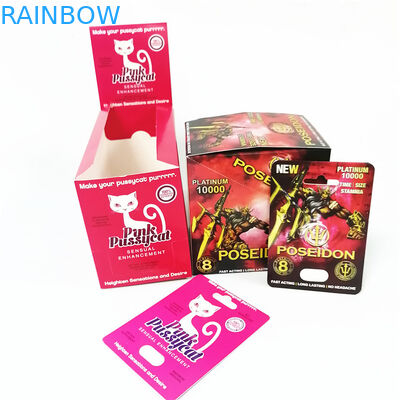 Display custom printing paper cards male enhancers sexual performance Poseidon card box