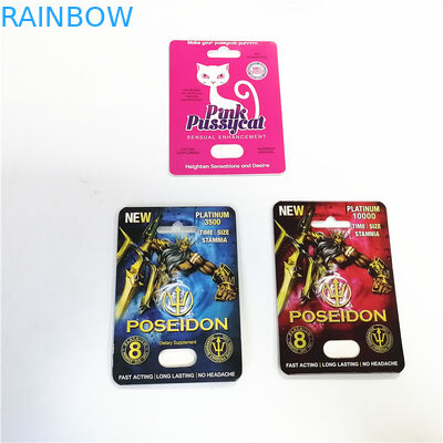 Display custom printing paper cards male enhancers sexual performance Poseidon card box