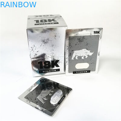 Display custom printed paper cards male enhancers sexual performance red Poseidon card box