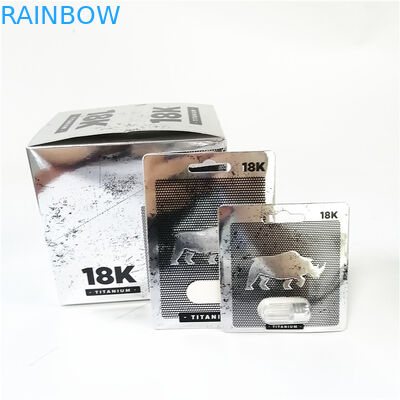 Hot Sale Male Capsule Enhancement Pills Packaging Card Box Printing Pink Pussycat Paper Card Promotion