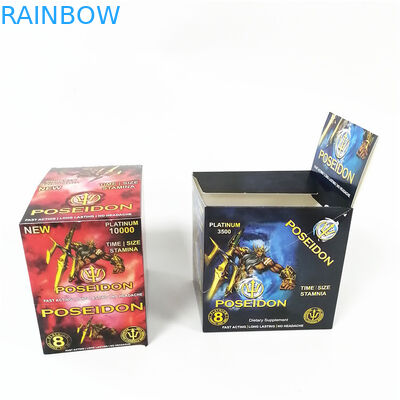 Display custom printing paper cards tear notch line boxes Pink Pussycat card box with blister