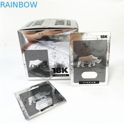 Display custom printing paper cards tear notch line boxes Pink Pussycat card box with blister