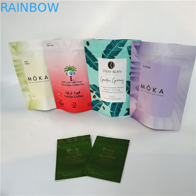 Custom logo foil pouch packaging body scrub bath salt foil packaging coffee pouch