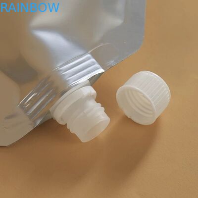 Silver plain spout pouch packaging foil stand up Sanitizer liquid beer drink spout packages