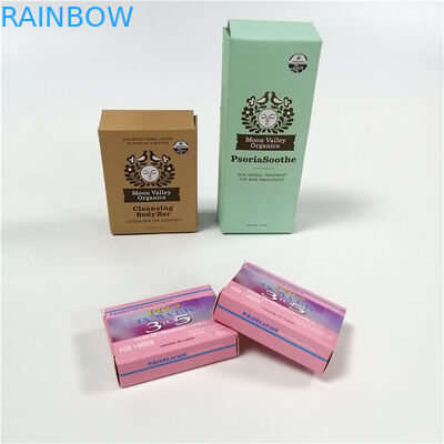 Custom printed paper box packaging Gift Boxes Hot Stamping UV Coated soap boxes