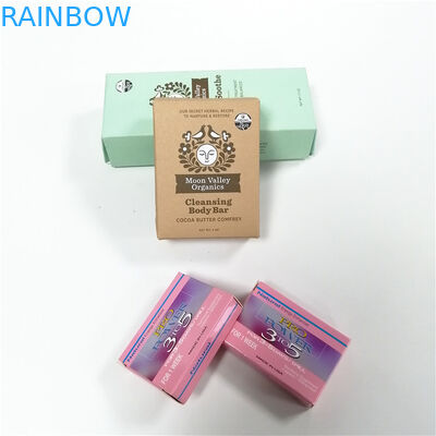 Custom printed paper box packaging Gift Boxes Hot Stamping UV Coated soap boxes