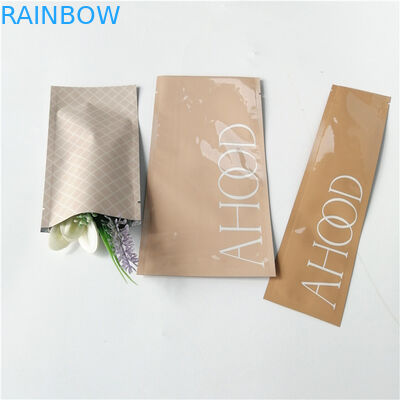 Metallic skincare cosmetic packaging bags 3ml 5ml moisturizer cream packets/ cosmetic brush bags