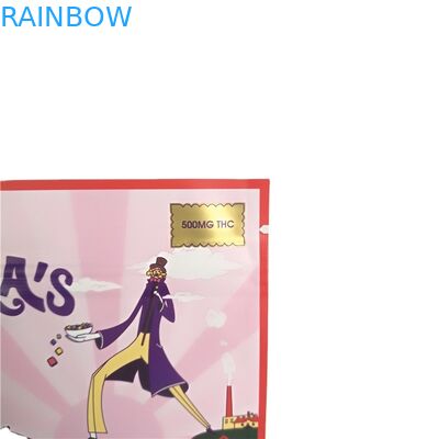 Shenzhen Supplier Mini Sachets For Gold Printing Preroll Cigarette 3 Side Seal Pouch with Zipper  Bags