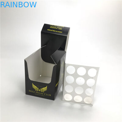 Embossed Printing Paper Box For Oil Bottle Energy CBD Products Display Box With Insert