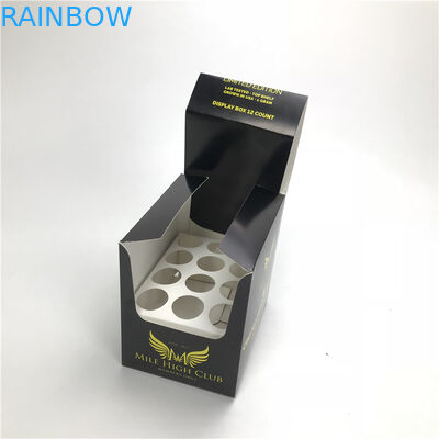 Embossed Printing Paper Box For Oil Bottle Energy CBD Products Display Box With Insert