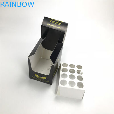 Embossed Printing Paper Box For Oil Bottle Energy CBD Products Display Box With Insert