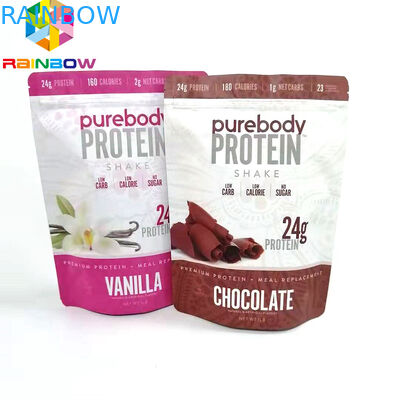 Custom Printed Doypack  packaging bags for powder stand up aluminum foil food storage bag