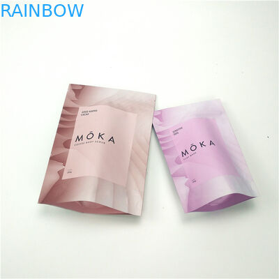 Custom Doypack Plastic Pouches Packaging Stand Up Zipper Bag For Body Scrub Packaging