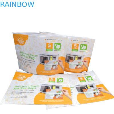 BPA Free Baby Care Steam Clean Reusable Microwave Sterilizer Bags With  Top