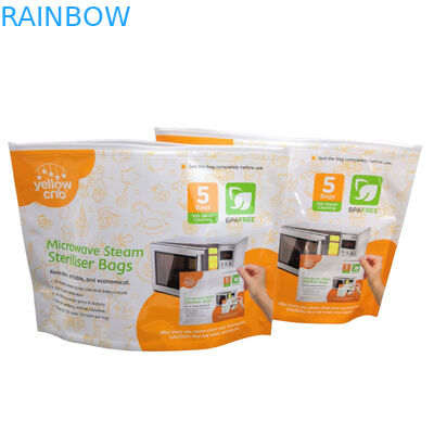 BPA Free Baby Care Steam Clean Reusable Microwave Sterilizer Bags With  Top