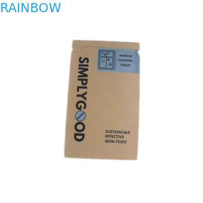 Recyclable Material Brown Kraft Customized Paper Bags For Cosmetic packaging