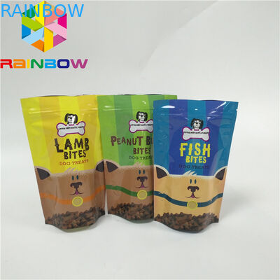 Digital Printing Plastic Bags Stand Up Dog Treats Package Pouch Pet Food Packaging Bag Doypack Pouch