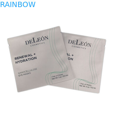 White Small Bags Custom Printing Design Laminated Foil Cosmetic Packaging Pouch