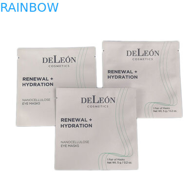 White Small Bags Custom Printing Design Laminated Foil Cosmetic Packaging Pouch