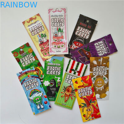 3.5g 1/8oz Smell Proof Tamper Evident Zip Lock Child Resistant Exit Mylar Bag For Hemp Flower CBD Gummies Packaging