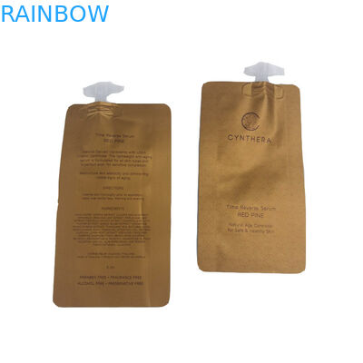 Portable One-Time Use Customized Paper Bags Laminated Foil With cap for shampoo