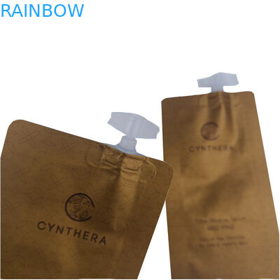 Portable One-Time Use Customized Paper Bags Laminated Foil With cap for shampoo