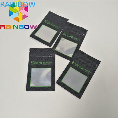 Resealable aluminum foil mylar bags Custom print child resistant smell proof safety zipper pouch bag CBD weed hemp bags