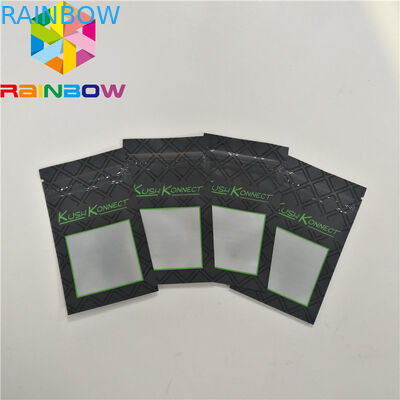 Resealable aluminum foil mylar bags Custom print child resistant smell proof safety zipper pouch bag CBD weed hemp bags