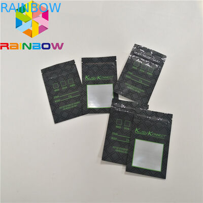 Resealable aluminum foil mylar bags Custom print child resistant smell proof safety zipper pouch bag CBD weed hemp bags
