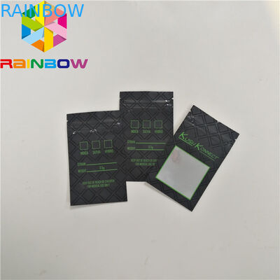 Resealable aluminum foil mylar bags Custom print child resistant smell proof safety zipper pouch bag CBD weed hemp bags